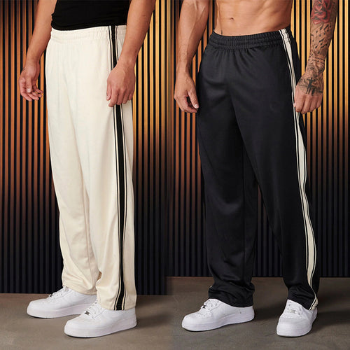Herren sportliche Trainingshose mit seitlichen Streifen Echoarchiv