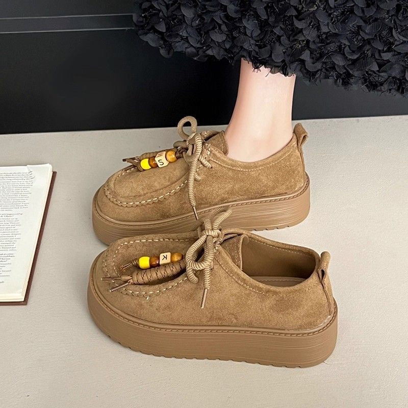 Damen Plattform Sneakers mit lässigem Wildleder-Obermaterial Echo Archiv