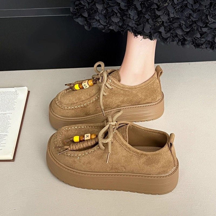 Damen Plattform Sneakers mit lässigem Wildleder-Obermaterial Echo Archiv