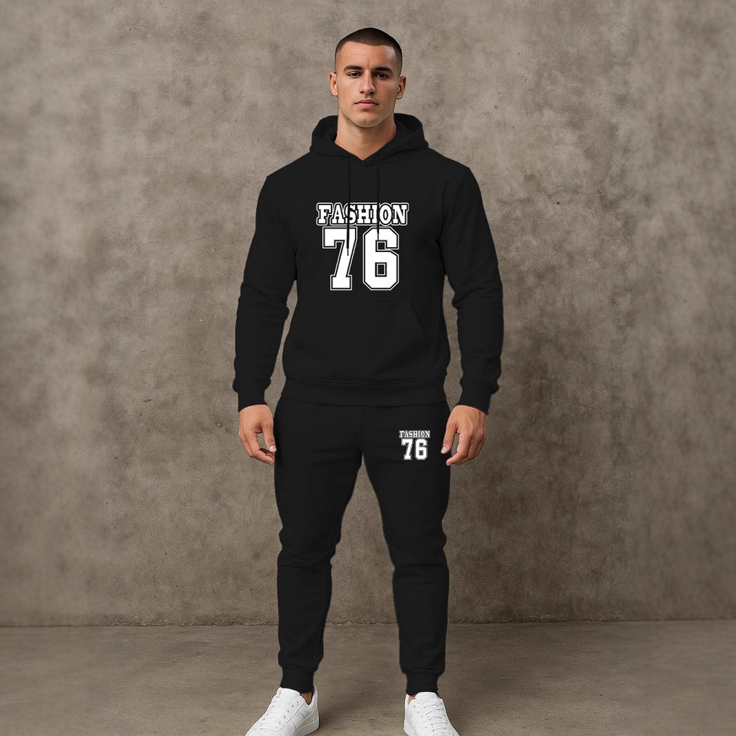 Herren Freizeit Hoodie und Jogginghose Set Echoarchiv