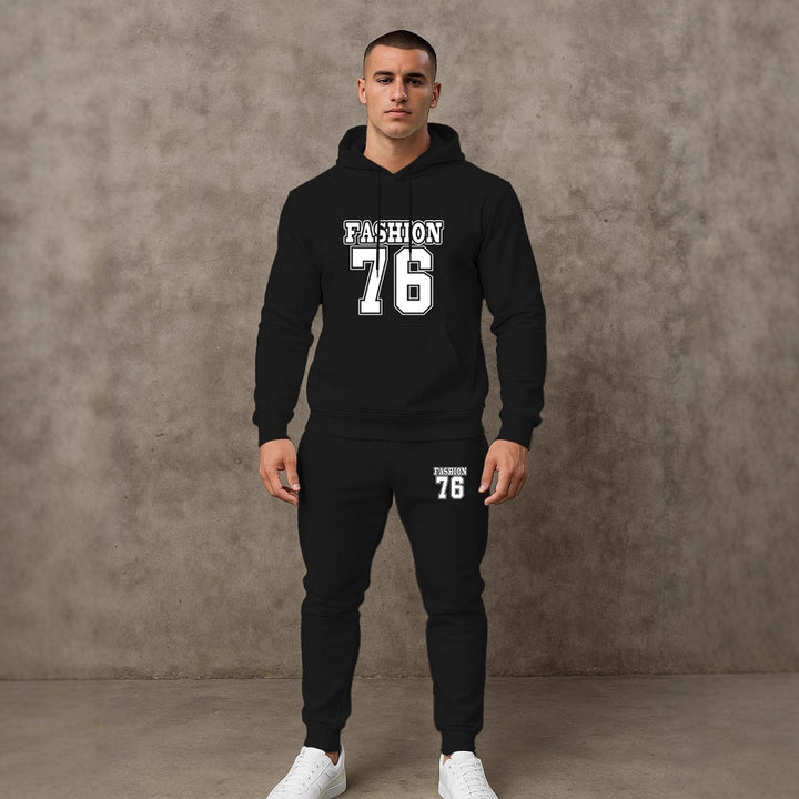 Herren Freizeit Hoodie und Jogginghose Set Echoarchiv
