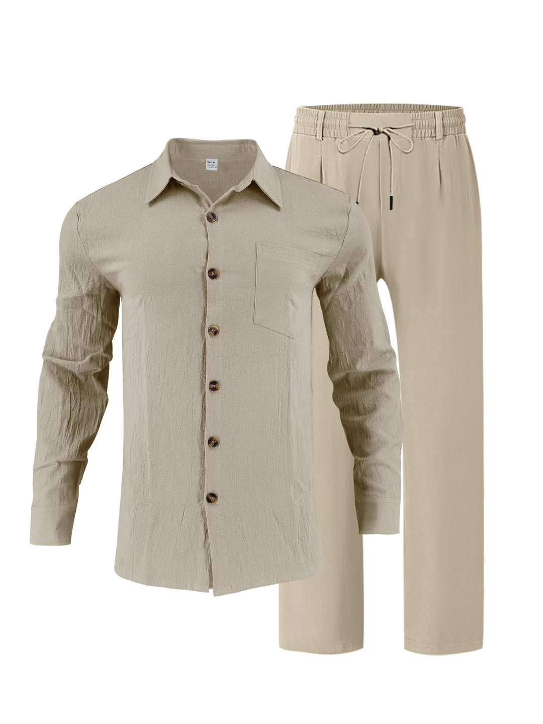 Herren lässiges Lounge-Set mit hochwertigem Hemd und bequemer Hose Echoarchiv