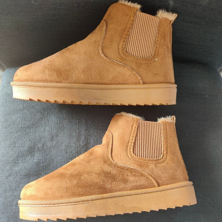 Damen  Chelsea-Boots mit warmem Teddyfutter, elastischem Seiteneinsatz und rutschfester Profilsohle Echo Archiv