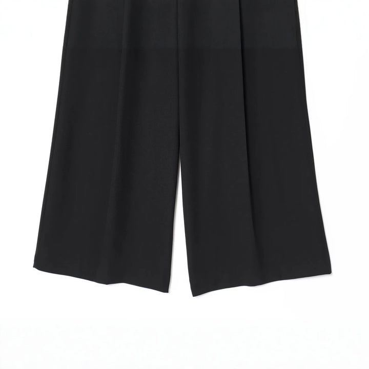 Damen Hochtaillierte Culotte-Hose mit weitem Bein und Bügelfalte Echo Archiv