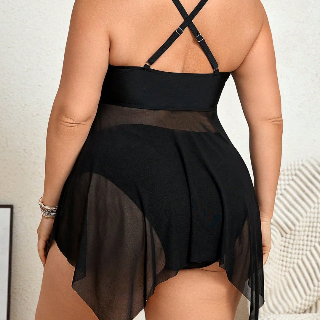 Damen Swimdress mit verführerischem Wickeldesign Echo Archiv