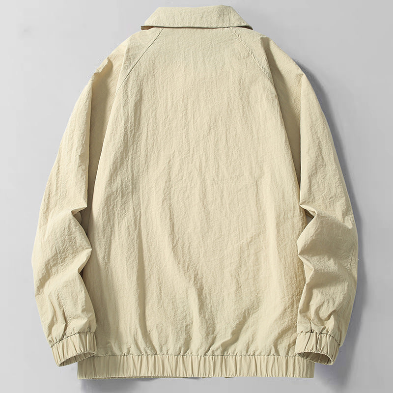 Herren leichte Übergangsjacke mit elastischen Bündchen Echoarchiv