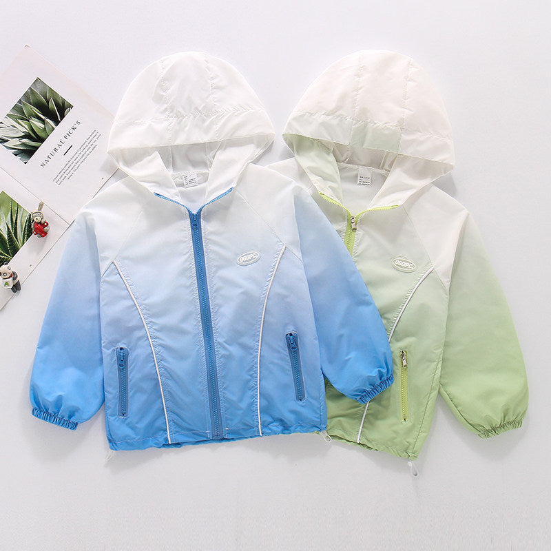 Damen nan leichter Kapuzen-Windbreaker mit Reißverschluss und verdeckten Taschen Echo Archiv