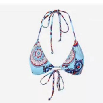 Damen Triangel-Bikini mit verspieltem Mandala-Muster und verstellbaren Bindebändern Echo Archiv