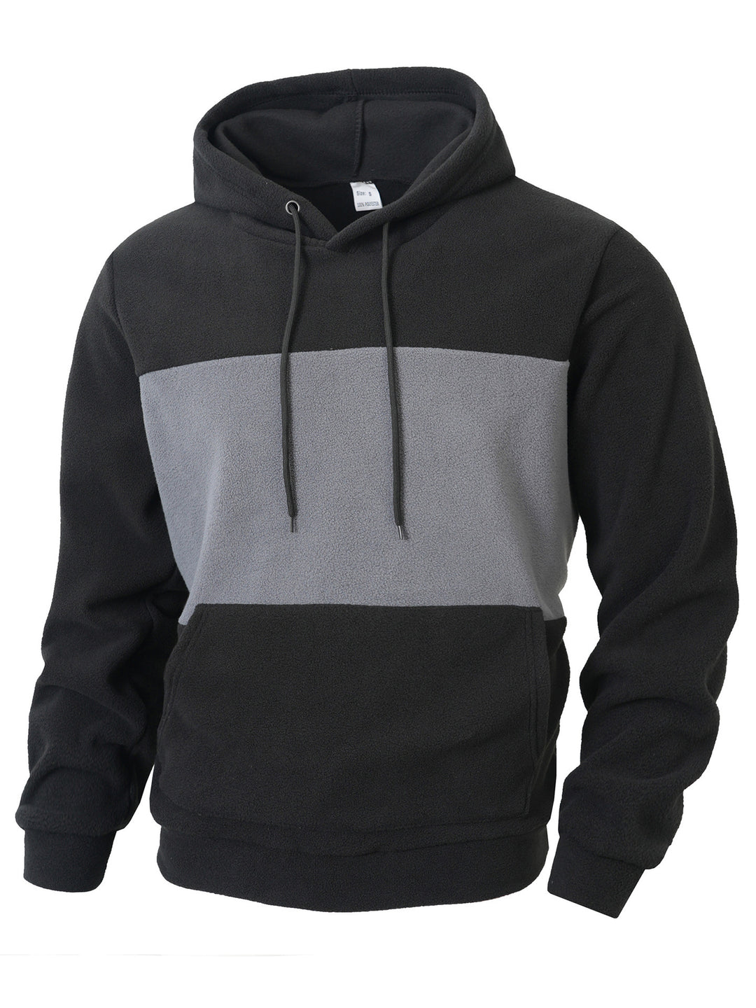 Herren Fleece-Hoodie mit modischem Farbblock-Design und praktischen Seitentaschen Echoarchiv