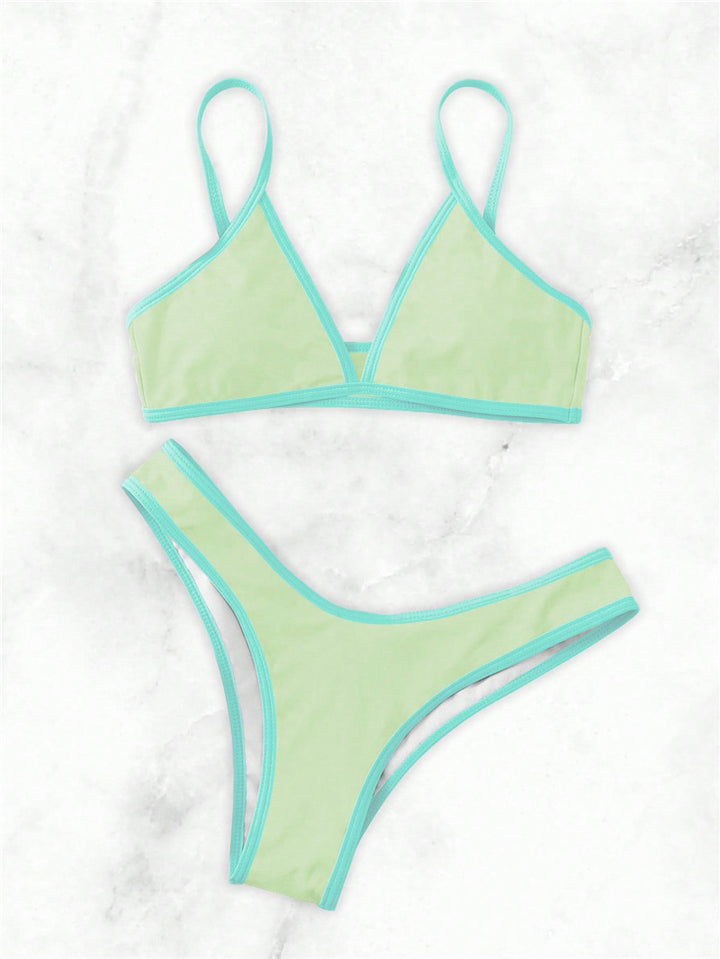 Damen Bikini-Set mit sportlichem Schnitt und trendigen Kontrastdetails Echo Archiv