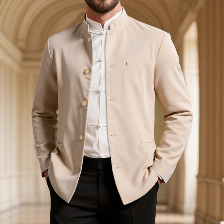 Herren modischer Stehkragenblazer Echoarchiv