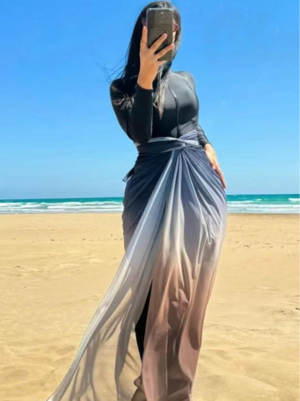Damen eleganter Strandüberwurf Echo Archiv