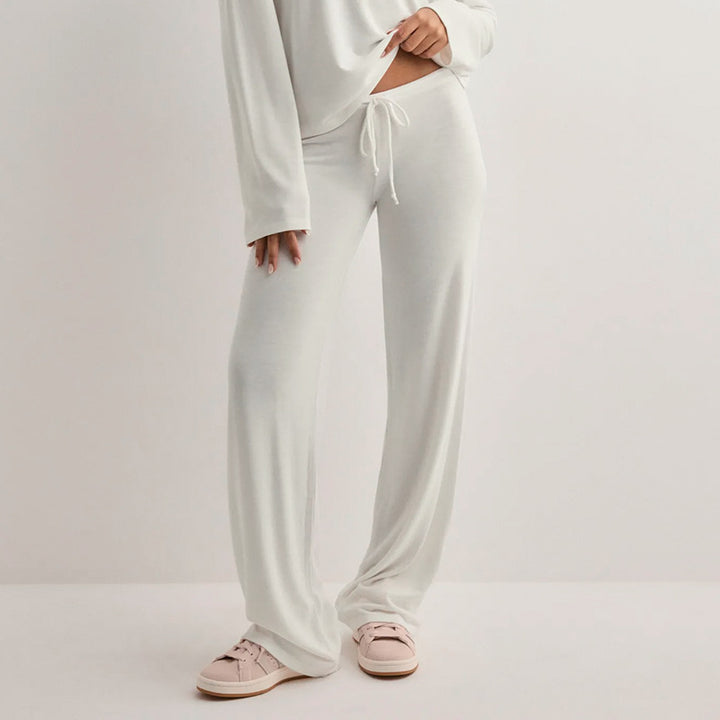 Damen bequeme Lounge-Hosen mit verstellbarem Bund Echo Archiv