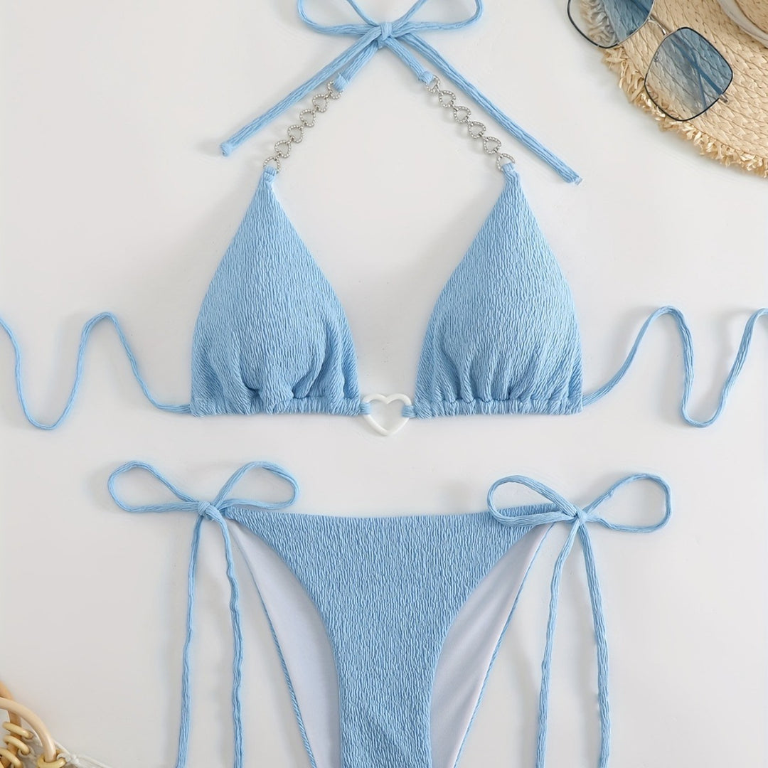 Damen Triangel-Bikini mit raffinierten Kettenakzenten Echo Archiv
