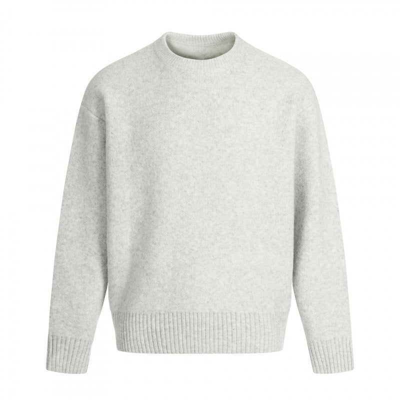 Unisex Oversize-Feinstrickpullover mit Rundhals, verkürztem Saum und Raglanärmeln Echo Archiv