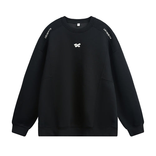 Unisex Oversize Sweatshirt mit Drop-Shoulder, Logo-Applikation und seitlichen Eingrifftaschen Echo Archiv