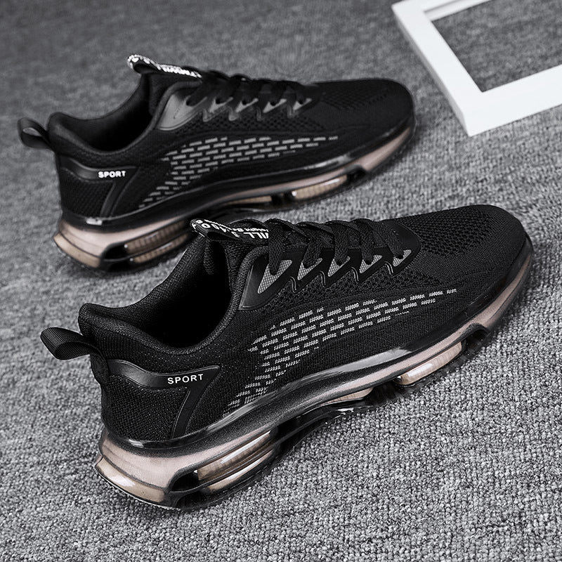 Herren Sichtbar luftgepolsterte Running-Sneaker mit Dual-Air-Kammer und atmungsaktivem Strickoberteil – Norré