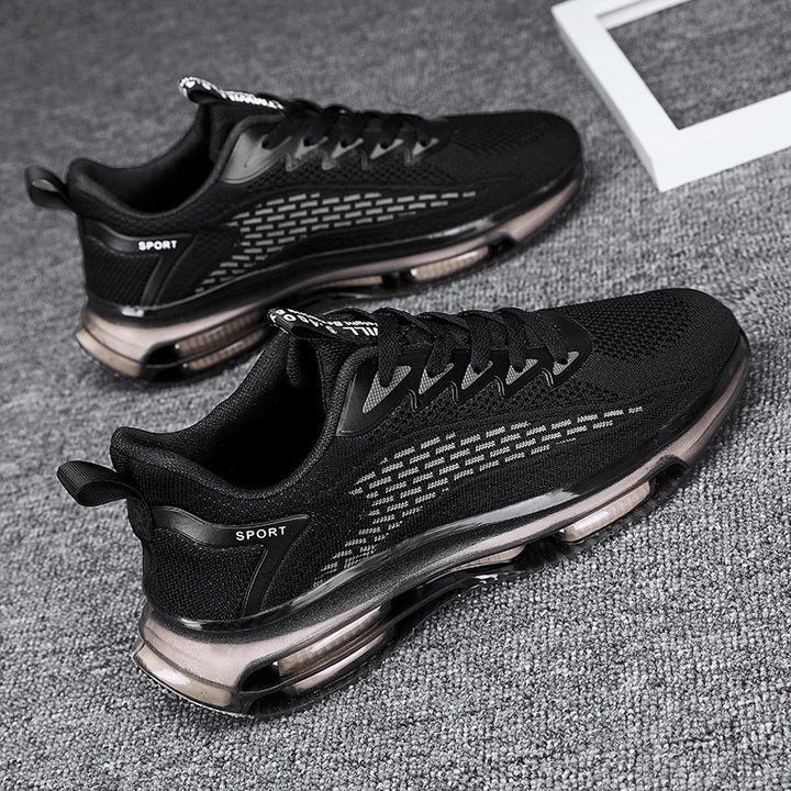 Herren Sichtbar luftgepolsterte Running-Sneaker mit Dual-Air-Kammer und atmungsaktivem Strickoberteil – Norré