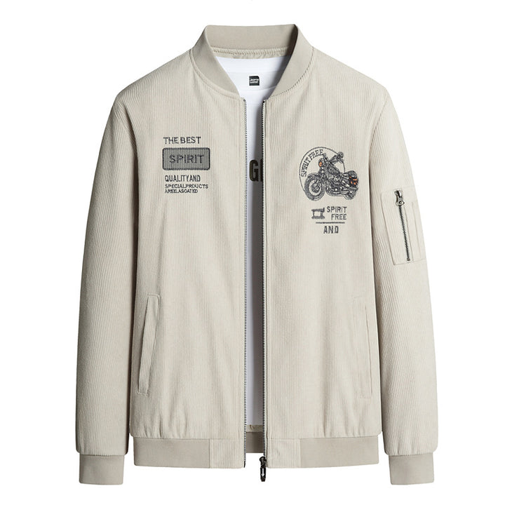 Herren Modische Bomberjacke mit stylischem Motorrad-Design Echo Archiv