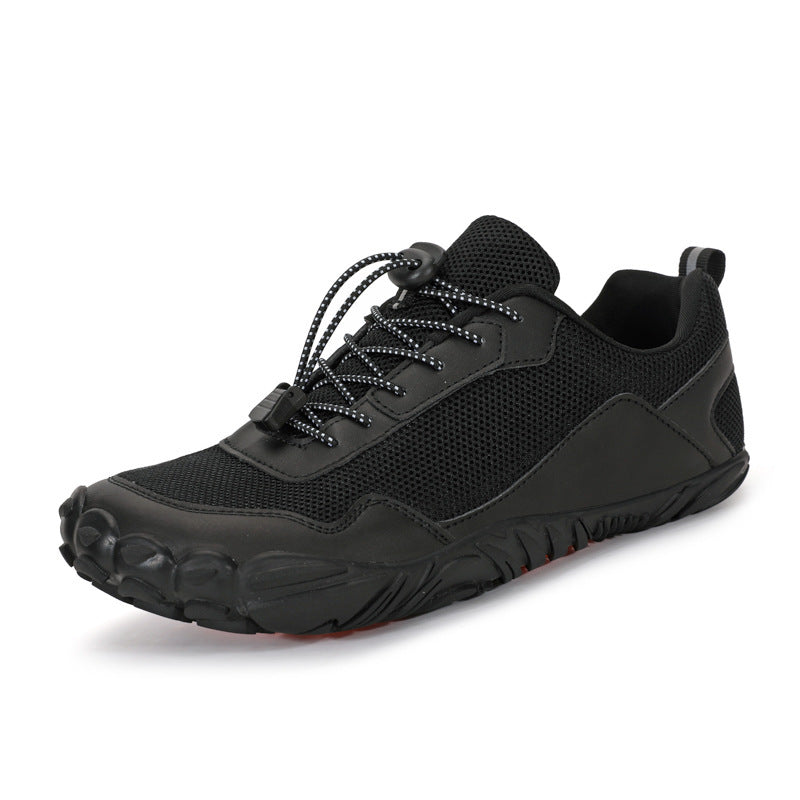 Herren nan leichter Schnellzug-Trekkingschuh mit Gummizehschutz, atmungsaktivem Meshoberteil und profiliertem Outdoor-Laufsohle Echo Archiv