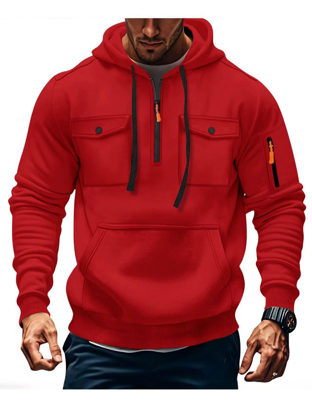 Herren Funktions Hoodie mit praktischen Taschen Echoarchiv