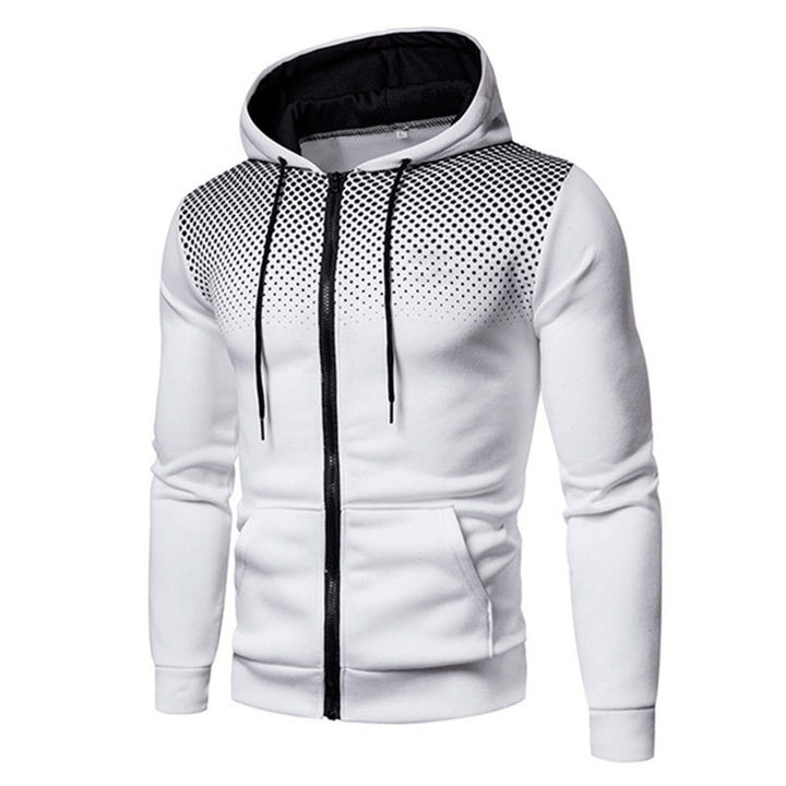 Herren Sportliche Kapuzenjacke mit durchgehendem Reißverschluss und praktischem Taschen Echoarchiv