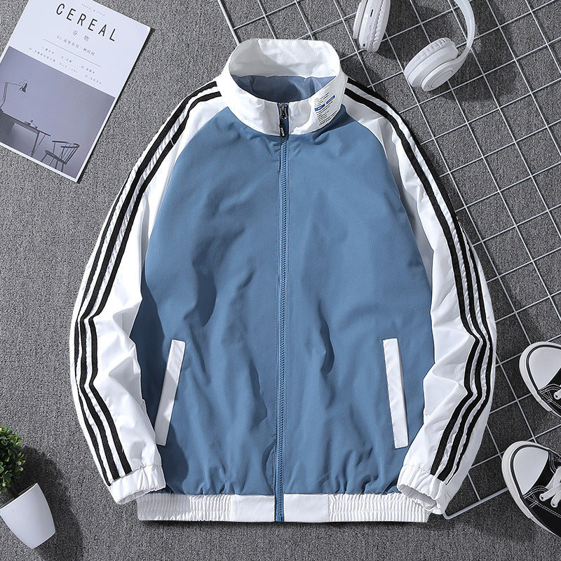 Herren Sportliche Übergangsjacke mit Reißverschluss und seitlichen Taschen Echo Archiv