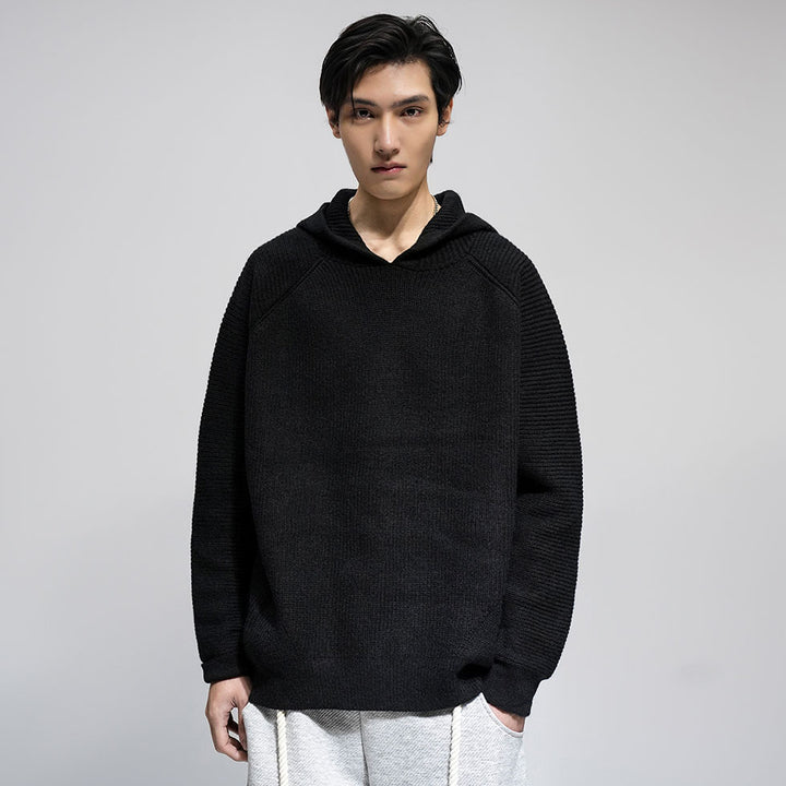 Herren Modischer Oversized Hoodie mit strukturiertem Design Echoarchiv