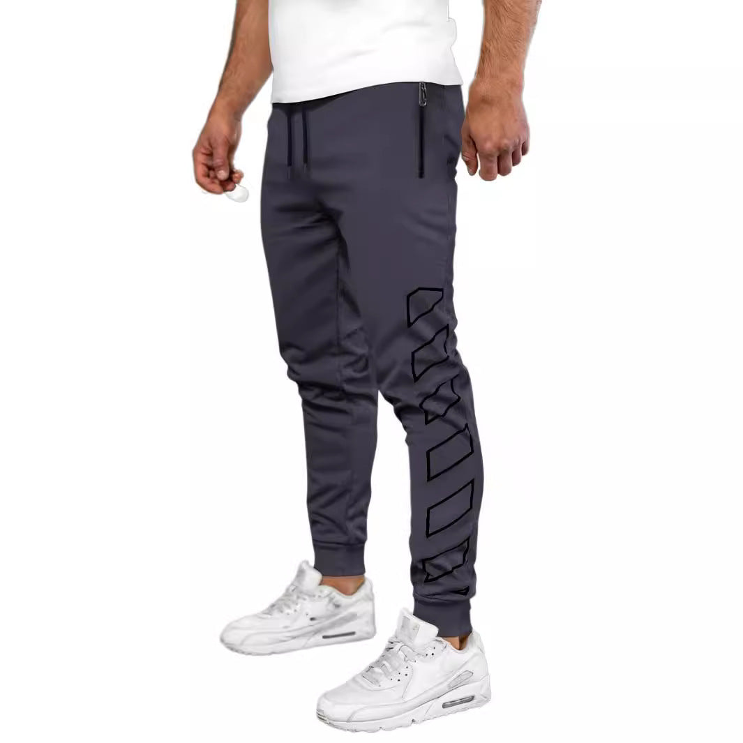 Herren Sportliche Jogginghose mit Reißverschlusstaschen Echoarchiv