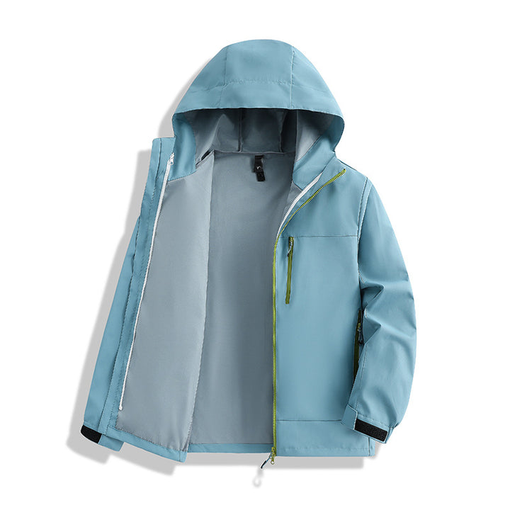 Herren Minimalistische Kapuzen-Softshelljacke mit atmungsaktivem Meshfutter & verdecktem Reißverschluss Echoarchiv