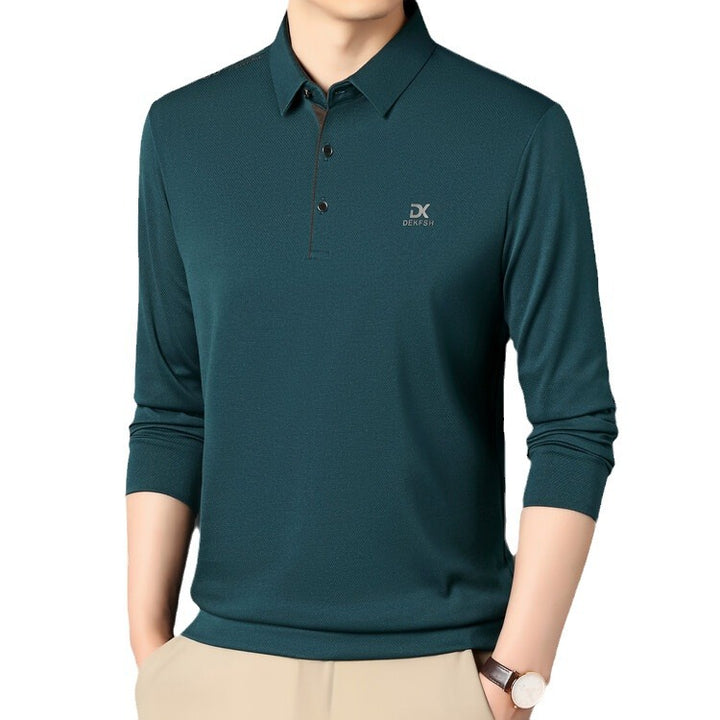 Herren Poloshirt mit hochwertiger Textur und modernem Kragen Echoarchiv