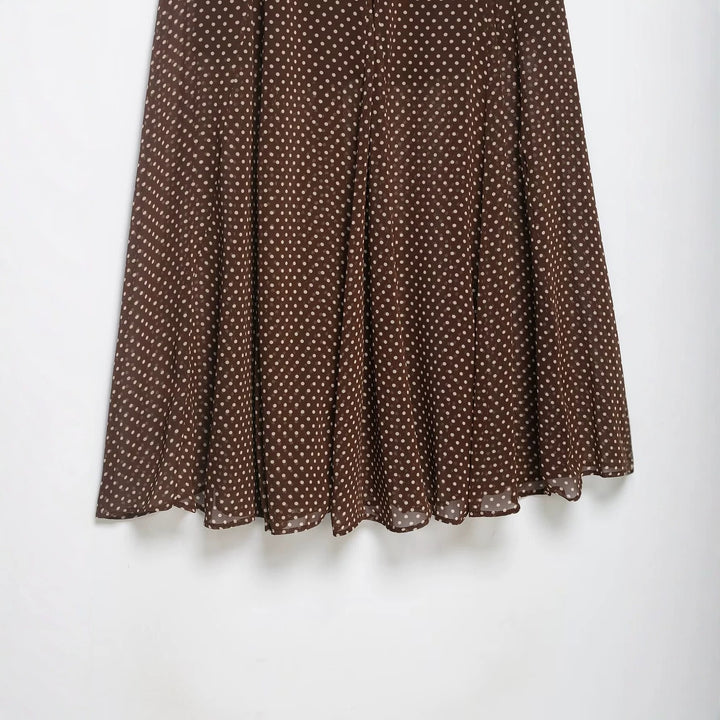 Damen Wickel‑Midirock aus Chiffon mit Polka‑Dot‑Muster Echo Archiv