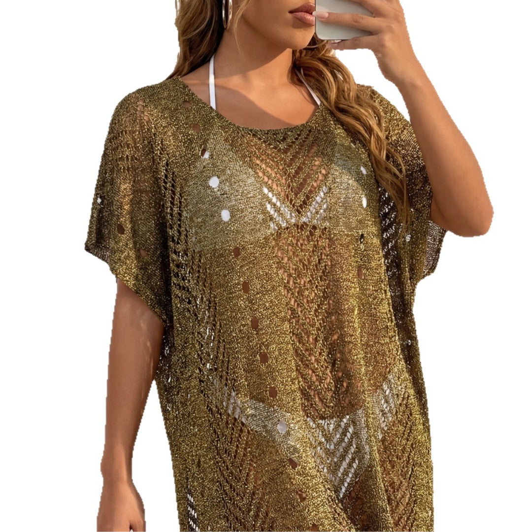 Damen eleganter häkelter Strandüberwurf Echo Archiv