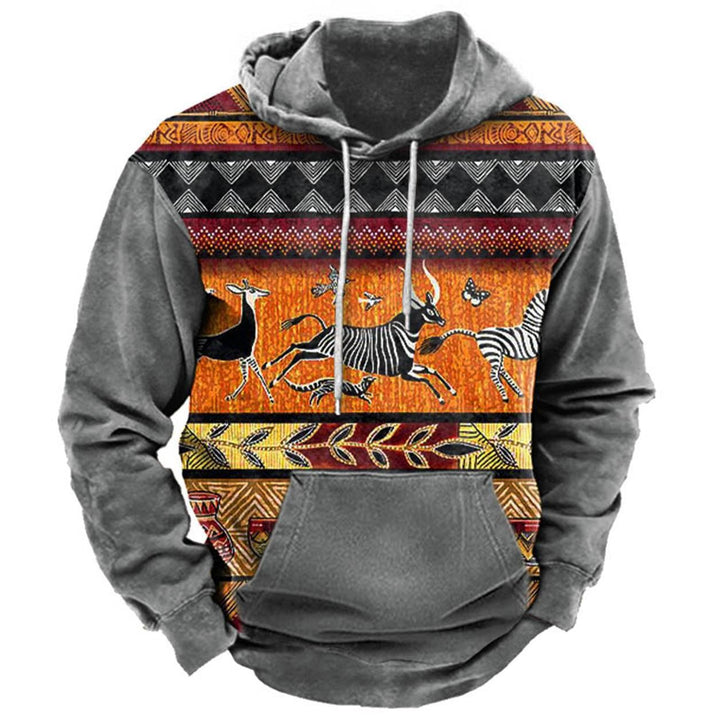 Herren Kapuzenpullover mit Western- und Cowboy-Design Echoarchiv