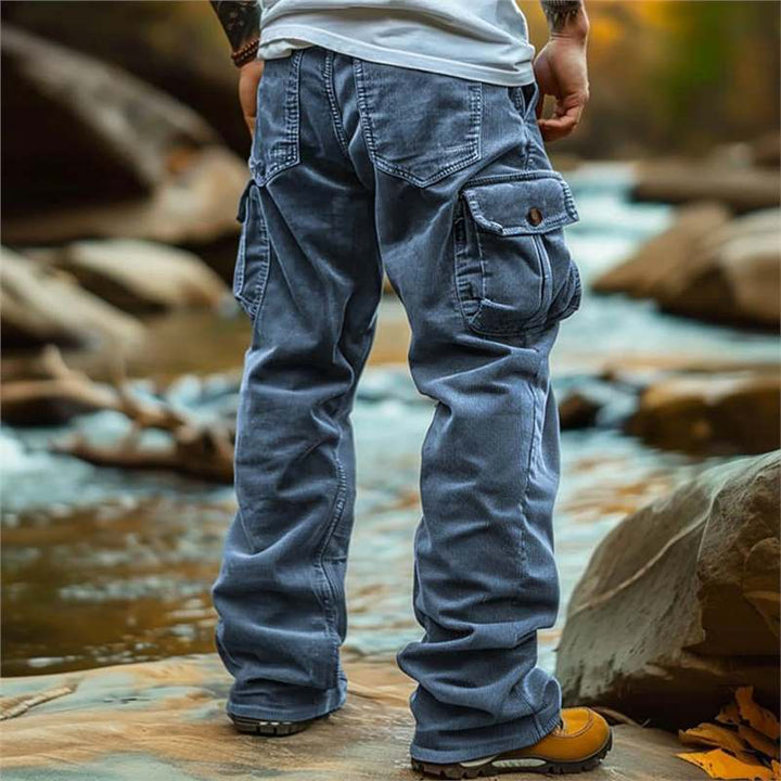 Herren praktische Cargo-Jeans mit vielen Taschen Echoarchiv