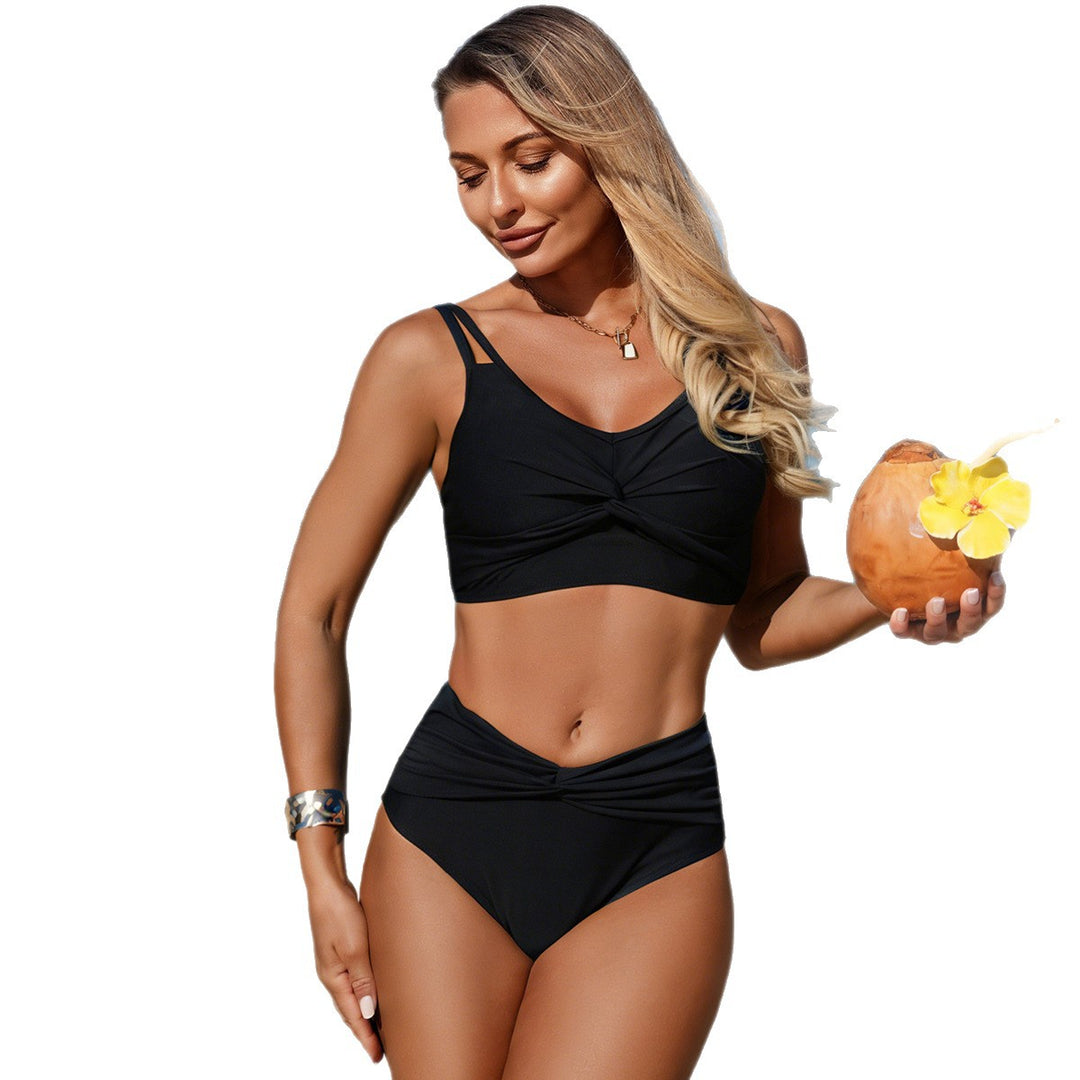 Damen Hochgeschnittenes Bikini-Set mit Twist-Design Echo Archiv