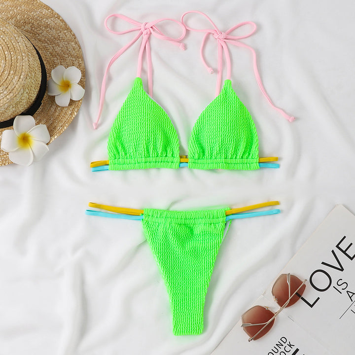 Damen Bikini-Set mit verstellbaren Trägern und kombiniertem Gummibund Echo Archiv