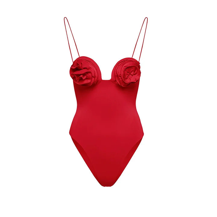 Damen Eleganter Rüschentop mit Blumenmotiven Echo Archiv