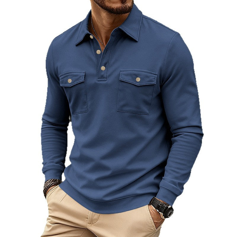 Herren Poloshirt mit zwei praktischen Brusttaschen und modernem Schnitt Echoarchiv