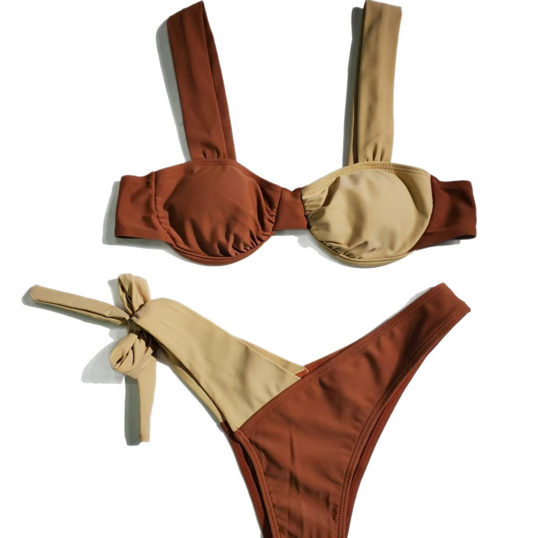 Damen Bikini-Set mit hochwertigem Bustier und eleganten Bindebändern Echo Archiv