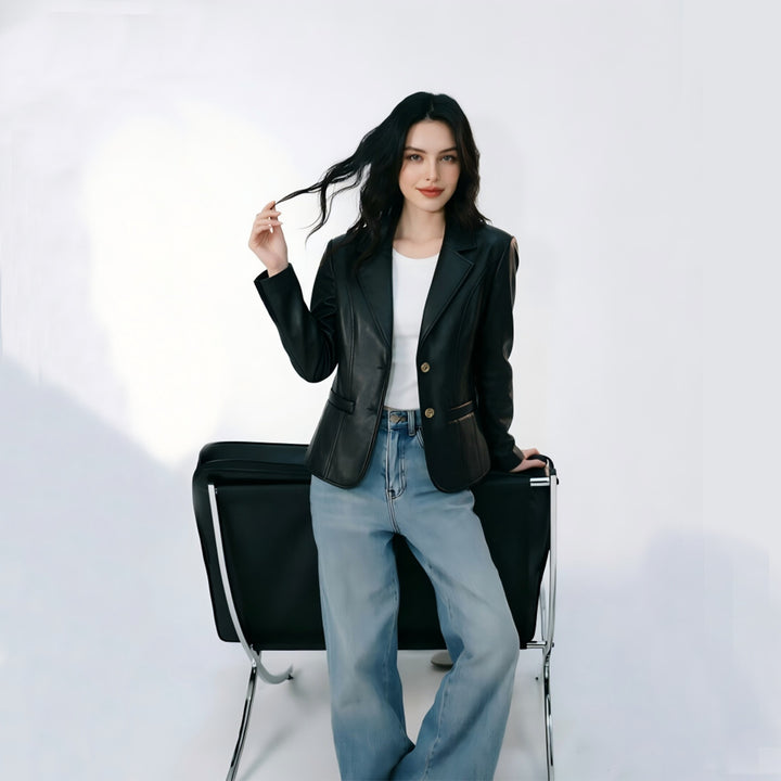 Damen Lederjacke Echo Archiv