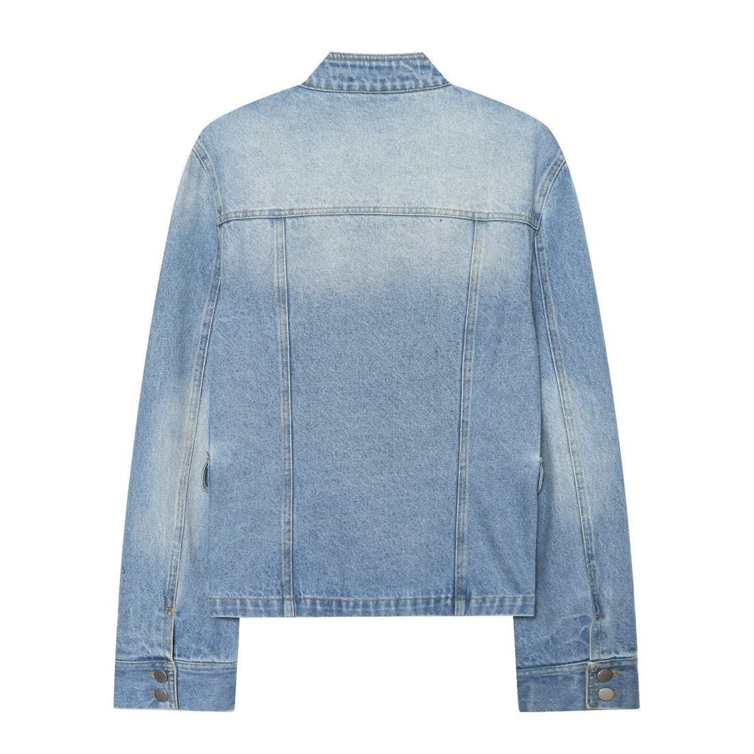 Damen Jeans-Kurzjacke im Utility-Stil mit Schulterklappen Echo Archiv