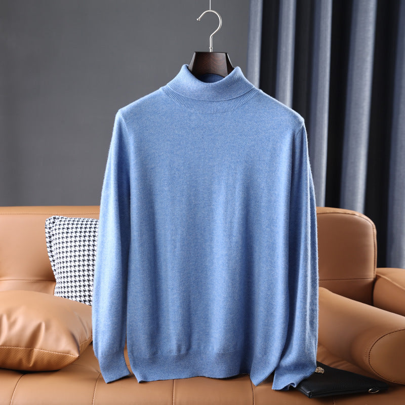 Herren Feiner Rollkragenpullover in schlanker Minimal‑Silhouette aus Woll‑Kaschmir‑Mix Echoarchiv