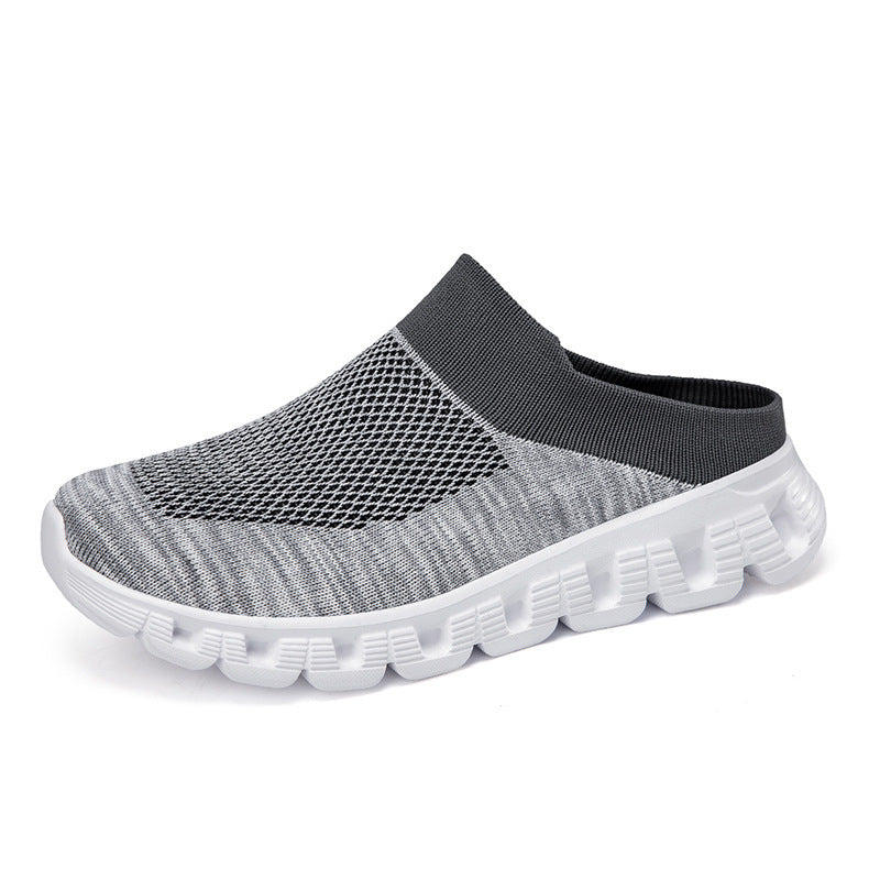 Unisex nan leichter Reiseschlupf-Mule mit gelochter Luftkammer-Sohle und sockenähnlichem Strickschaft Echo Archiv