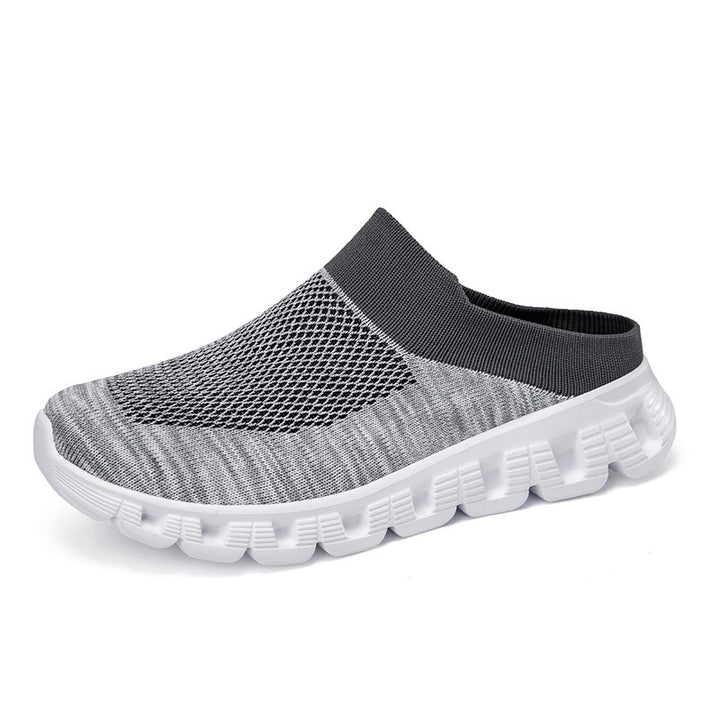 Unisex nan leichter Reiseschlupf-Mule mit gelochter Luftkammer-Sohle und sockenähnlichem Strickschaft Echo Archiv