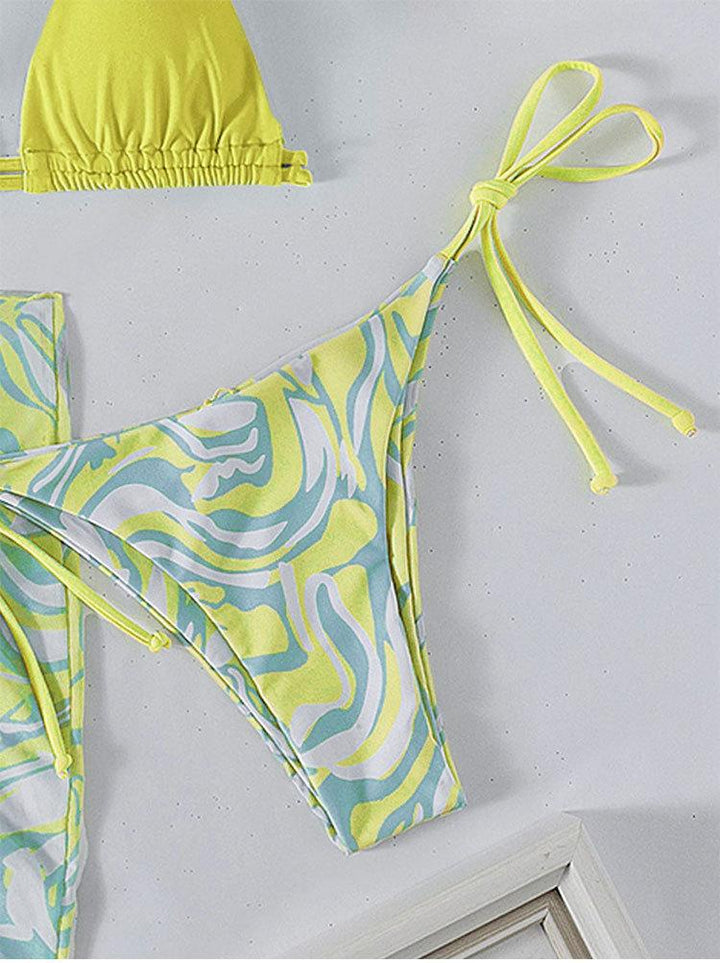 Damen Triangel-Bikini mit einzigartigem Wickelrock Echo Archiv