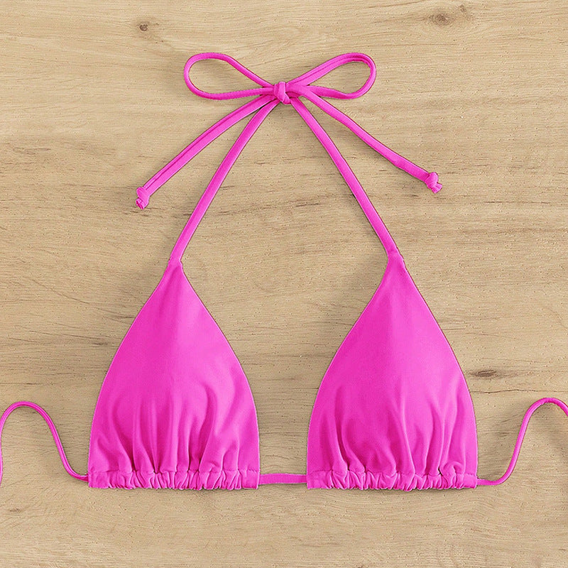 Damen Triangel-Bikini-Oberteil mit verstellbaren Trägern und raffinierten Bindebändern Echo Archiv