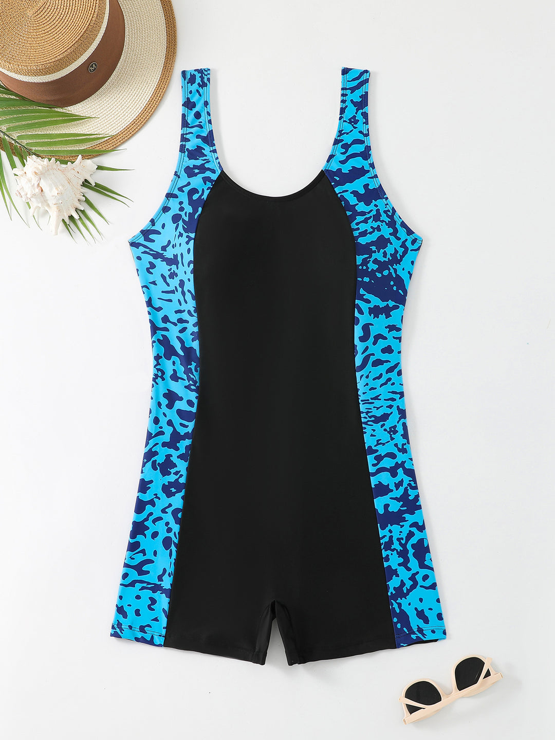 Damen Sportlicher Schwimmanzug mit modischem Muster Echo Archiv