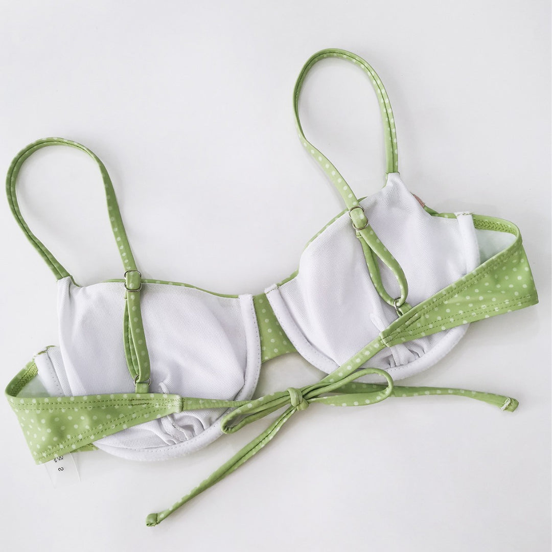 Damen gepunkteter Bikini mit verspieltem Design Echo Archiv