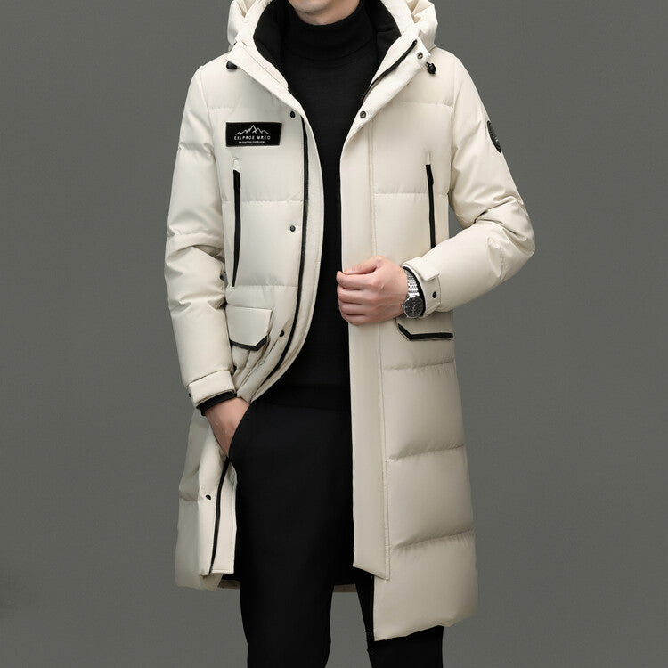 Herren lange, isolierte Winterjacke Echoarchiv